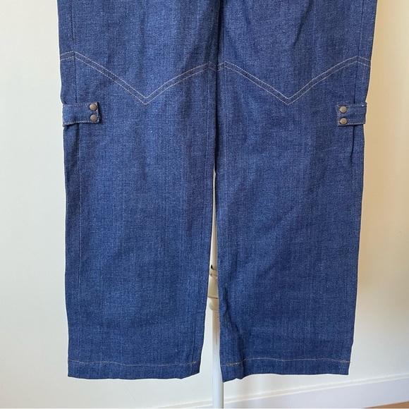 tt studios NTK Rodeo Blue Cotton Heavy Denim High Waisted Straight Leg Jeans 24 - Picture 7 of 10